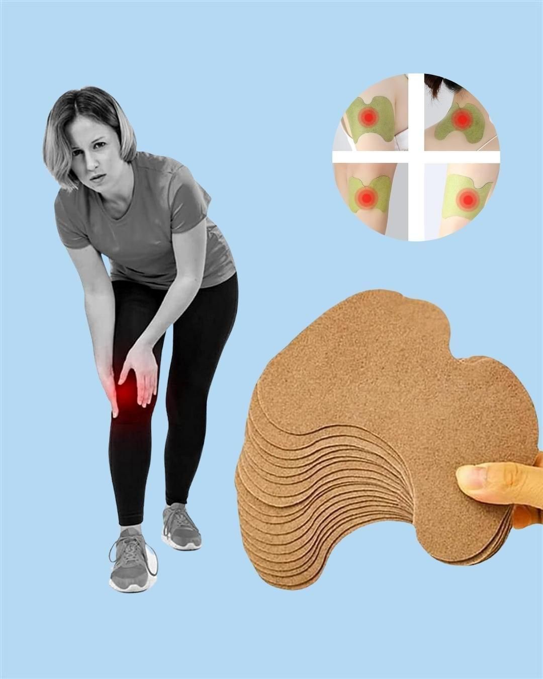 Herbal Knee Pain Relief Patches Pack of 10
