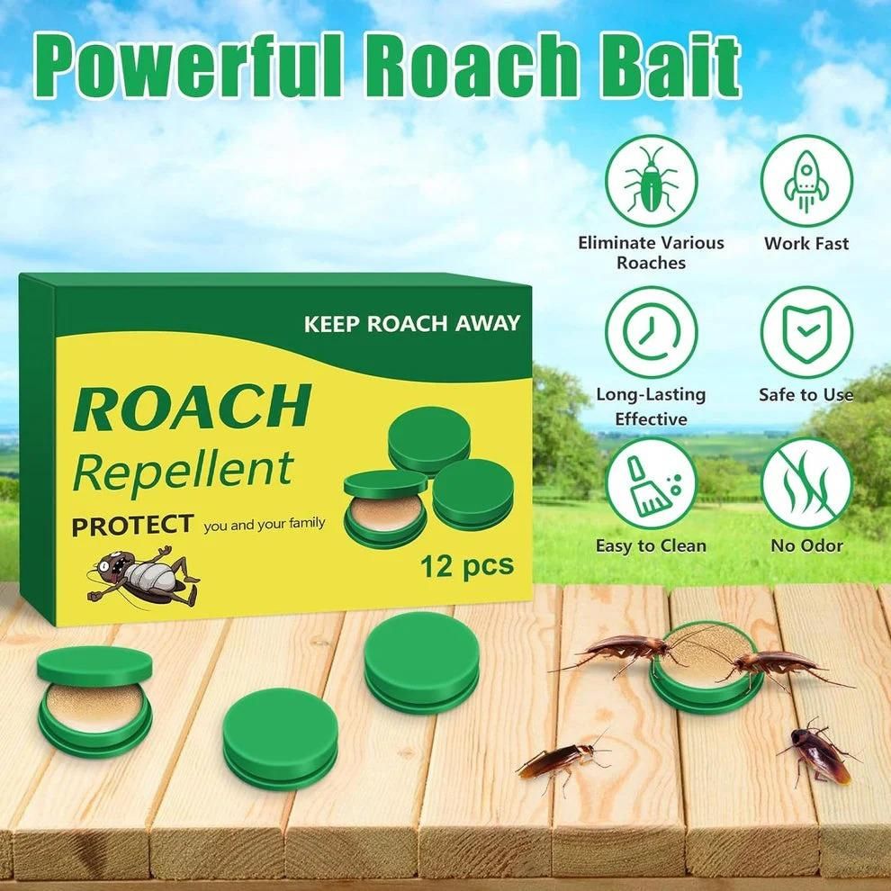 🌿100% Plant Based Japan Combat Roach Killing Bait station 12 Pcs