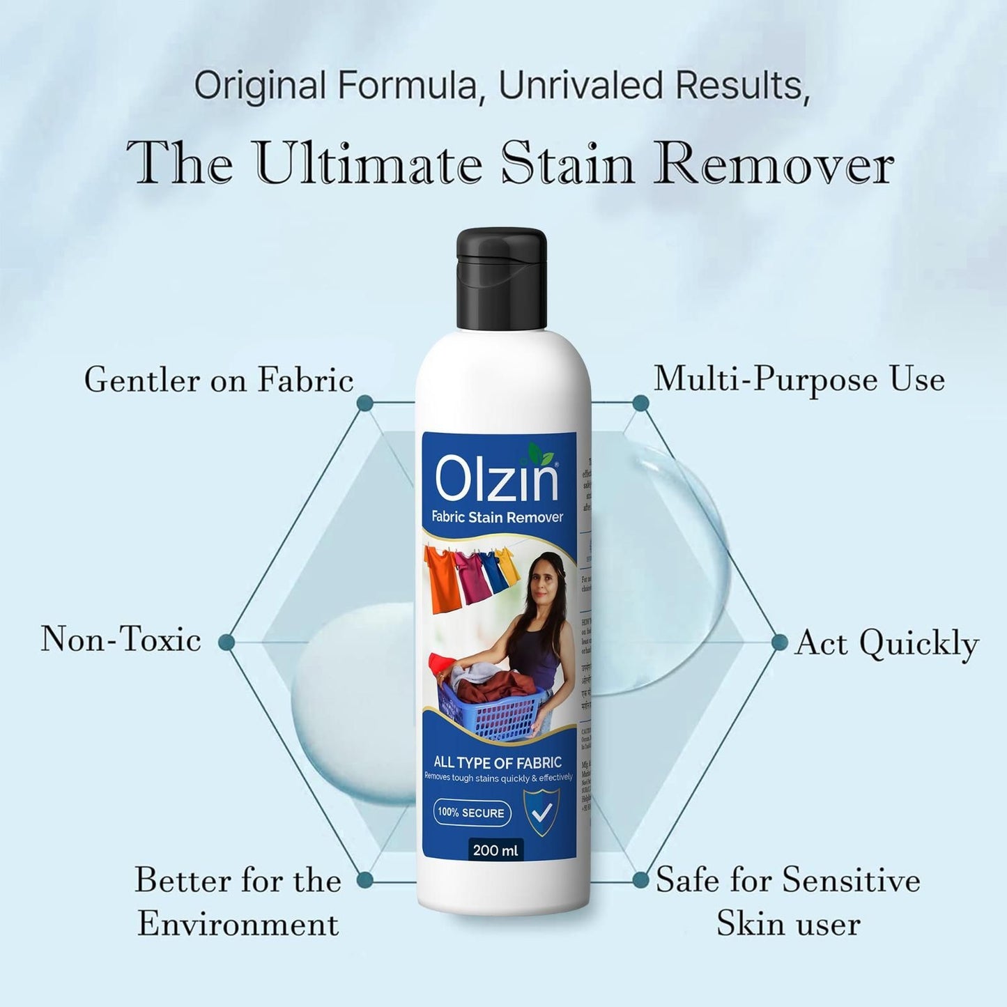 Fabric Stain Remover 200ml each Pack of 2